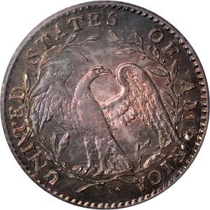 image for: 1794 Flowing Hair Half Dime. LM-2, V-2. Rarity-5. MS-65 (PCGS). Secure Holder.