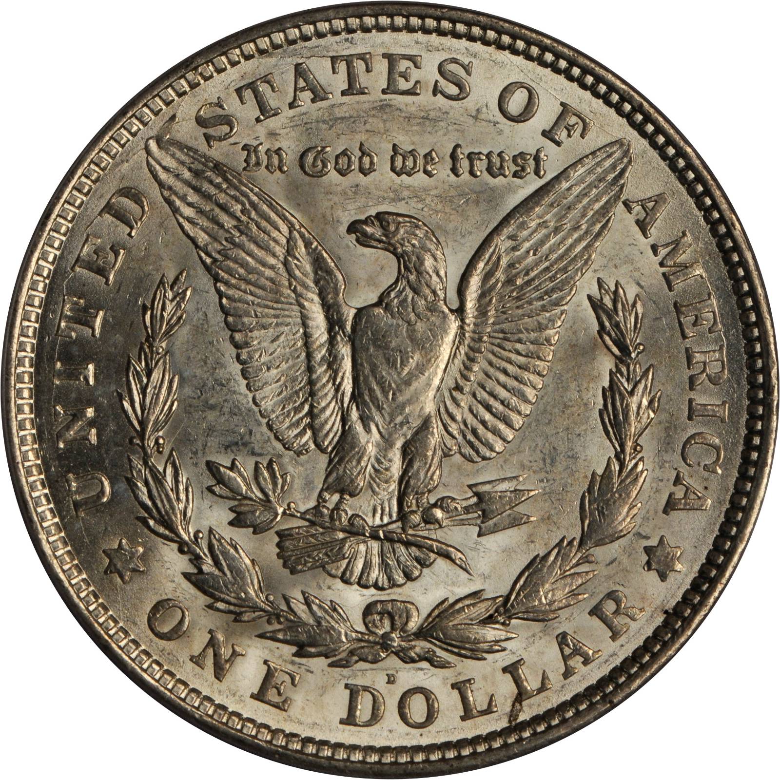 1921-D $1  Wing Dot, VAM-3A AU58 thumbnail 4