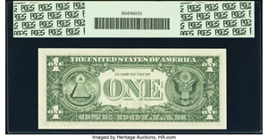 image for: Dorothy Andrews Elston Courtesy Autographed Fr. 1903-E $1 1969 Federal Reserve Note. PCGS Gem New 66PPQ....