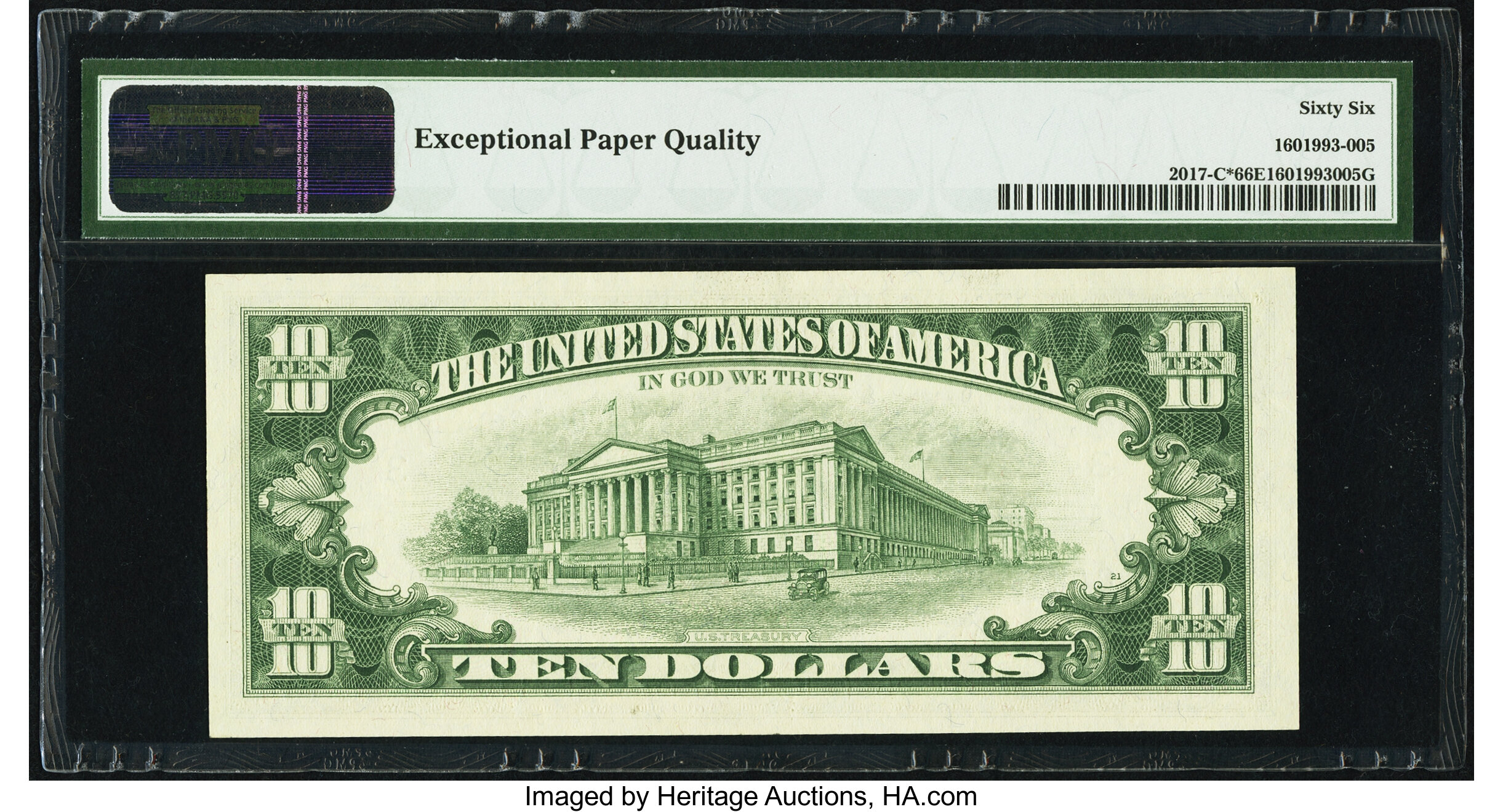 image for: Fr. 2017-C* $10 1963A Federal Reserve Star Note. PMG Gem Uncirculated 66 EPQ....