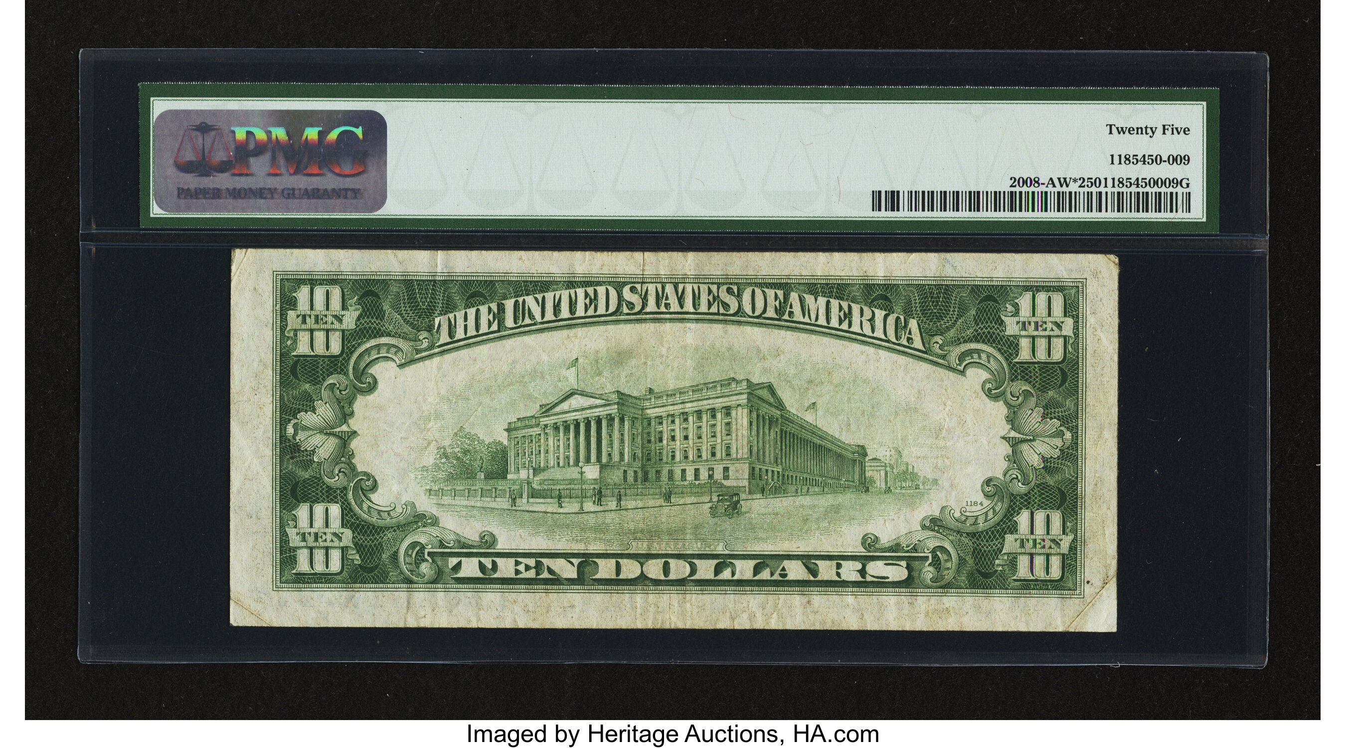 image for: Fr. 2008-A* $10 1934C Federal Reserve Star Note. PMG Very Fine 25....