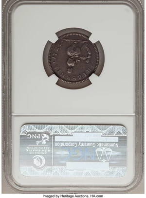 image for: 1722 FARTH Hibernia Farthing XF45 NGC. Nelson-2, Breen-168, Martin 1.1-A.1, W-12200, R.7. ...