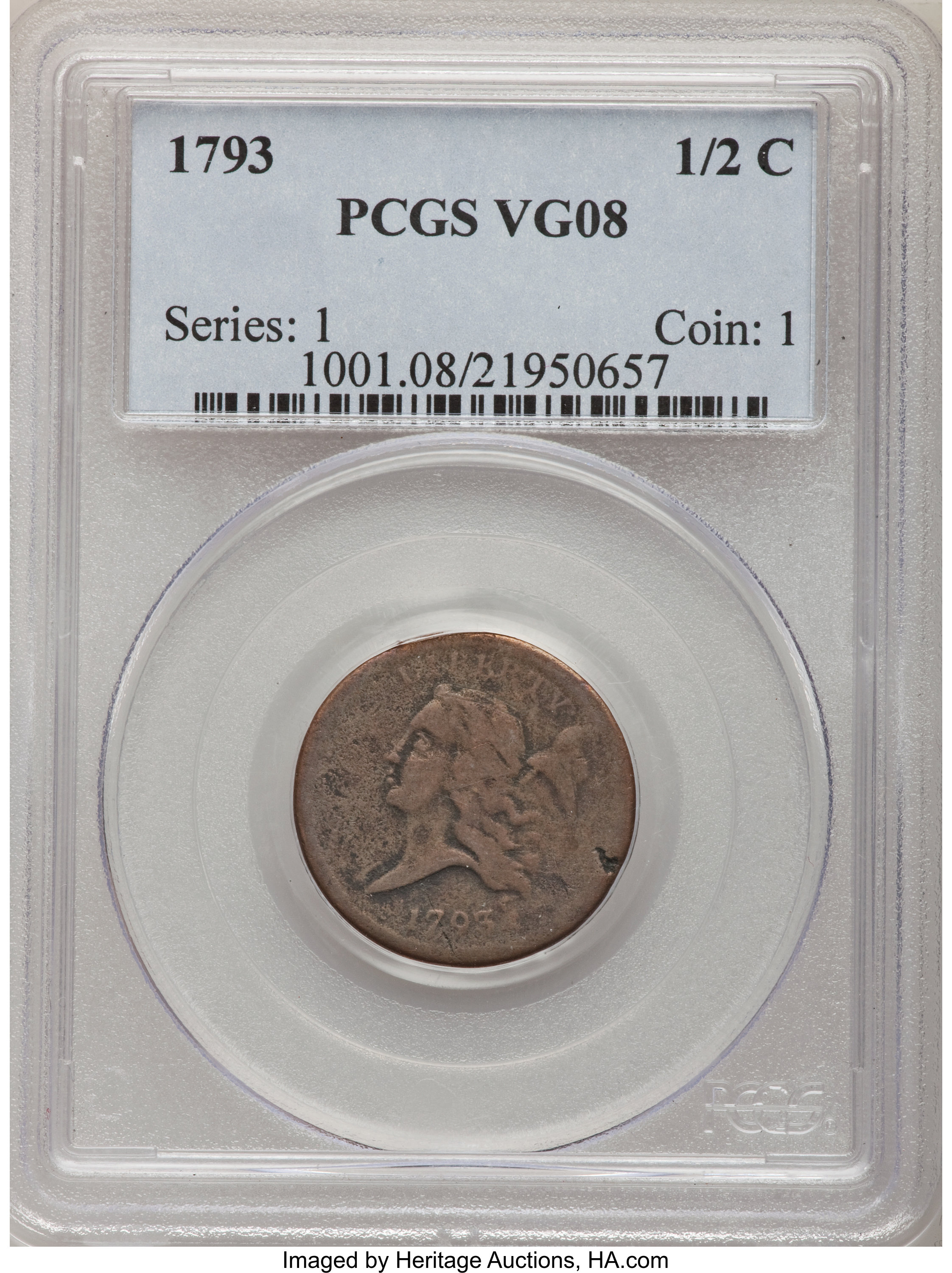 1793 1/2c MS RB thumbnail 8