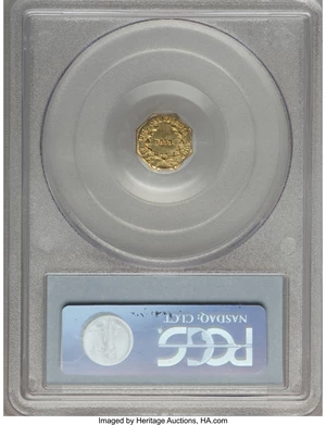 image for: 1855 50C Liberty Octagonal 50 Cents, BG-309, R.5, MS63 PCGS....