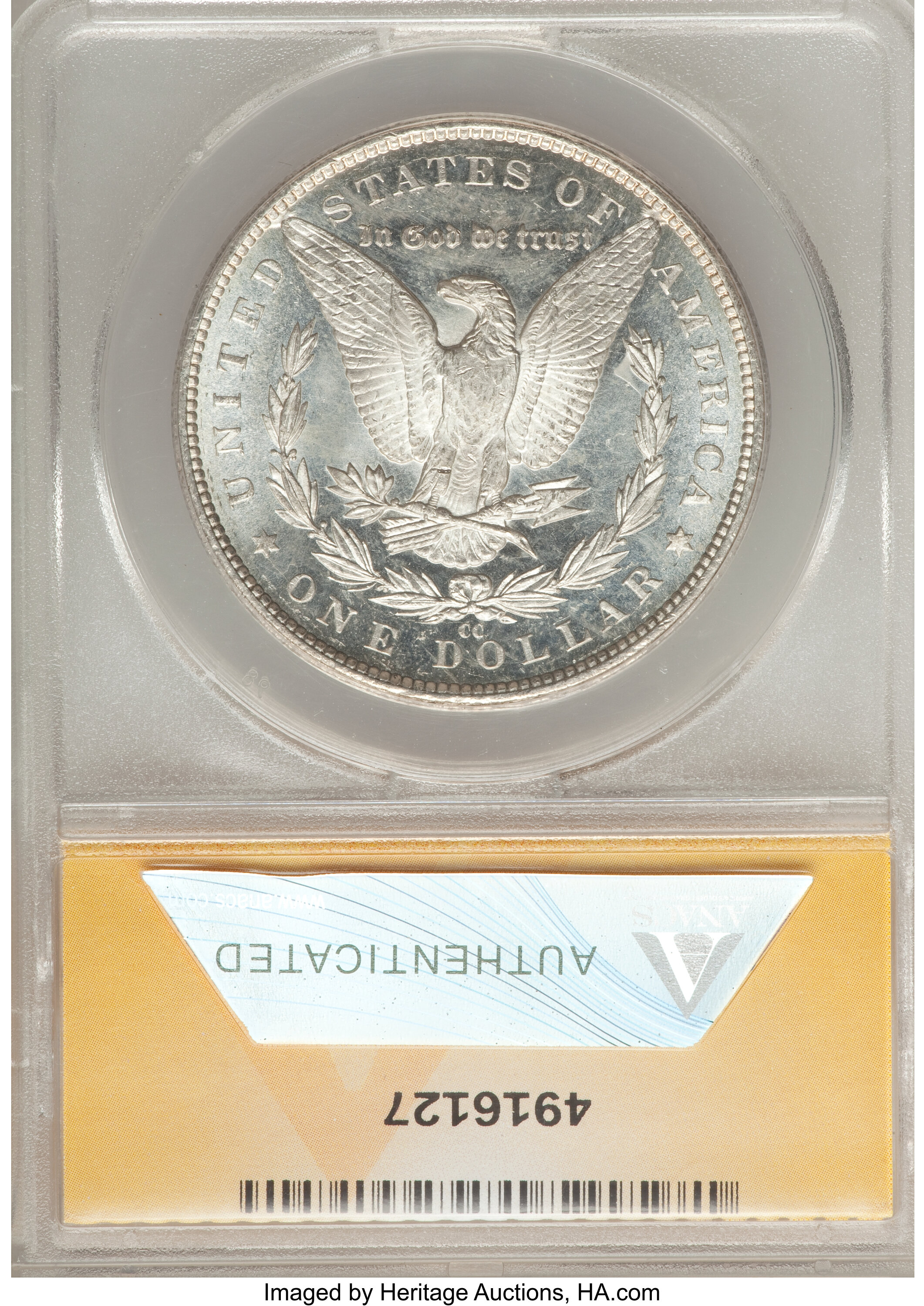 1883-CC $1  MS PL AU58 PL CAC thumbnail 2