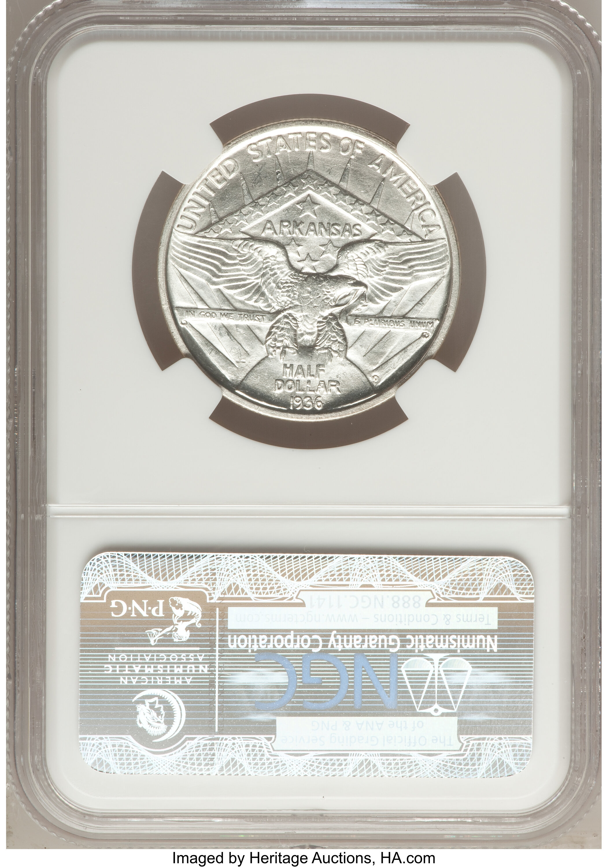 1936-D 50c Arkansas XF40 CAC thumbnail 14