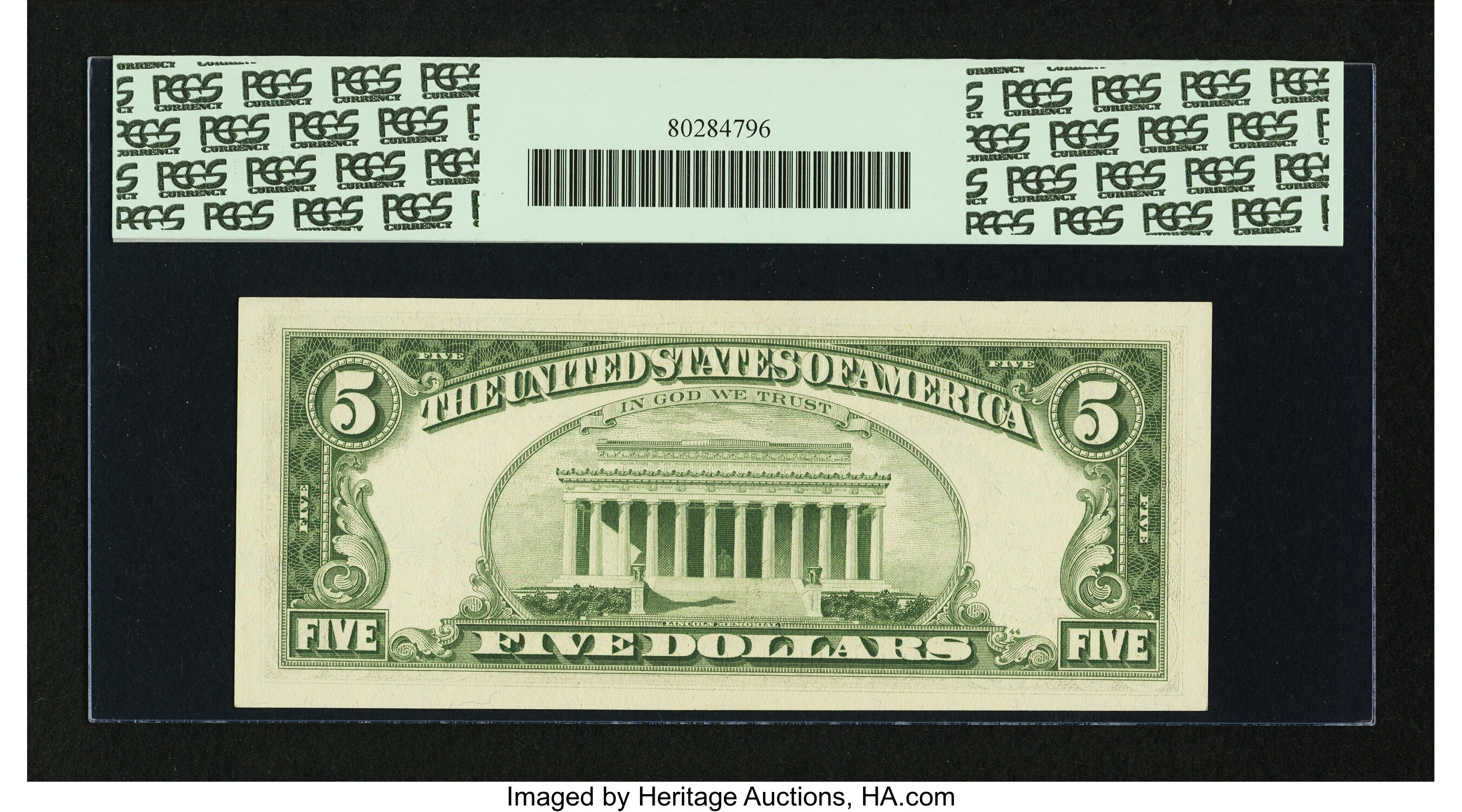 image for: Fr. 1968-G $5 1963A Federal Reserve Note. PCGS Gem New 65PPQ....