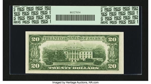 image for: Fr. 2061-D $20 1950B Federal Reserve Note. PCGS Gem New 65PPQ....