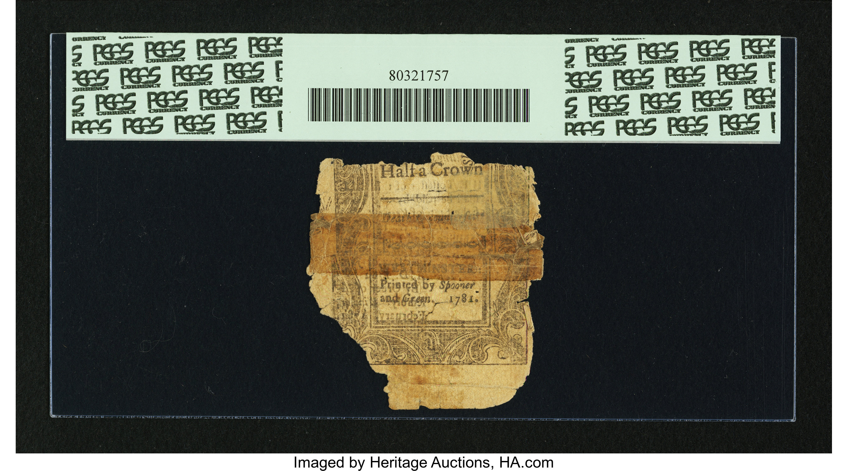 image for: Vermont February 1781 2s 6d PCGS Apparent Very Good 08....