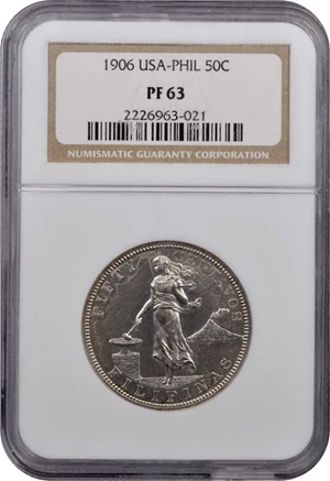 image for: PHILIPPINES. 50 Centavos, 1906. Philadelphia Mint. NGC PROOF-63.