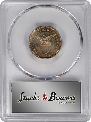 image for: PHILIPPINES. 5 Centavos, 1903. Philadelphia Mint. PCGS PROOF-64 Gold Shield.