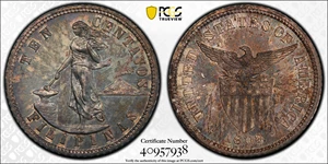 image for: PHILIPPINES. 10 Centavos, 1903. Philadelphia Mint. PCGS PROOF-64 Gold Shield.