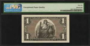 image for: Military Payment Certificate. Series 691. $1. PMG Gem Uncirculated 66 EPQ.