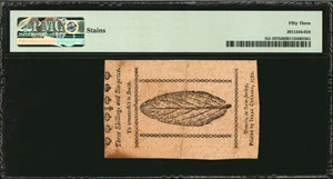 image for: NJ-197. New Jersey. January 9, 1781. 3 Shillings, 6 Pence. PMG About Uncirculated 53.