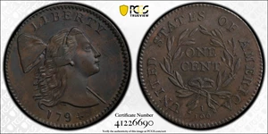 image for: 1794 Liberty Cap Cent. S-28. Rarity-2+. Head of 1794. AU Details--Repaired (PCGS).
