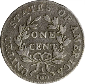 image for: 1798 Draped Bust Cent. S-172. Rarity-2. Style II Hair. Fine-12, Granular.