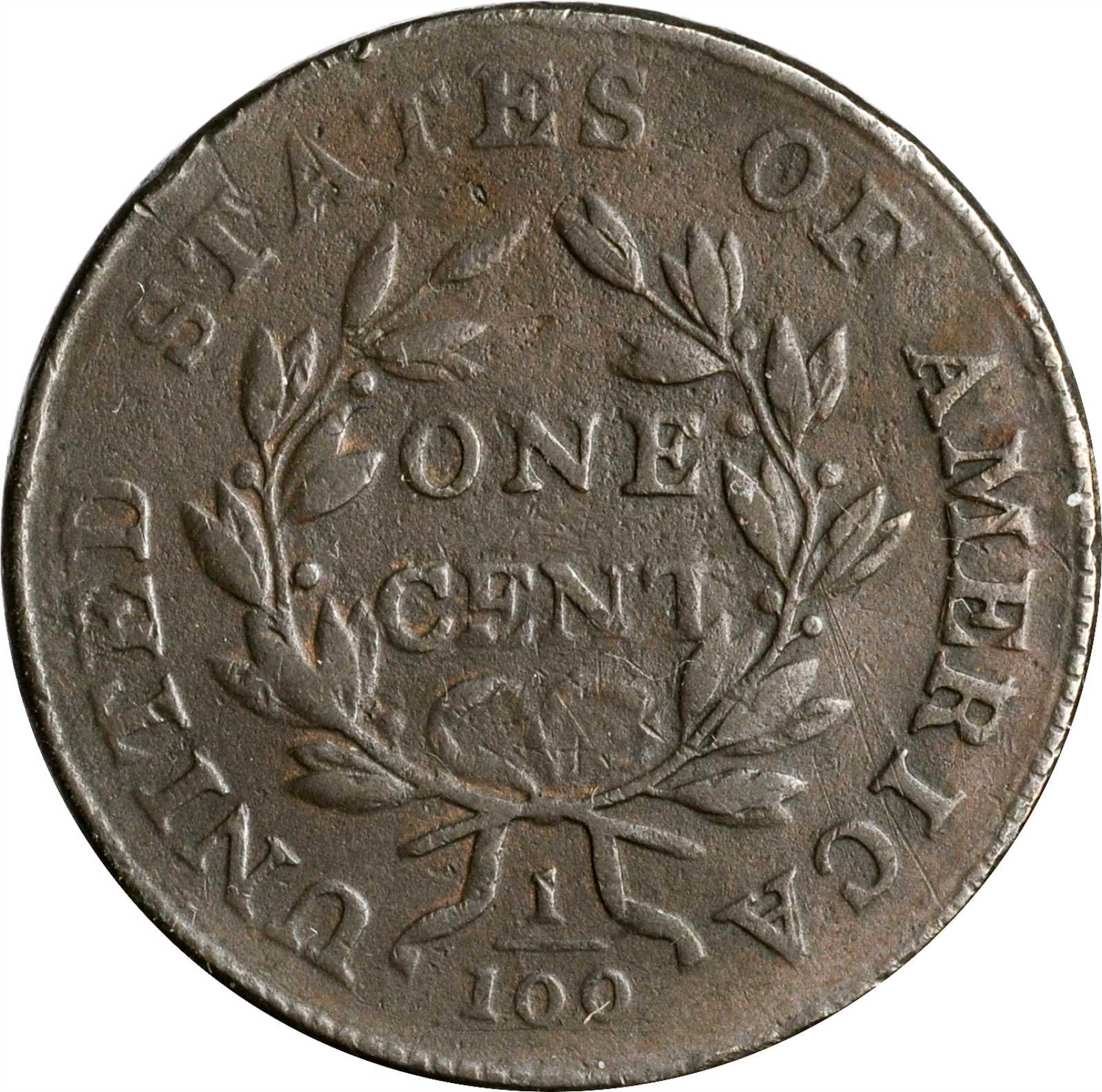 image for: 1800/1798 Draped Bust Cent. S-190. Rarity-3. Style I Hair. VF-20, Porosity, Minor Marks.