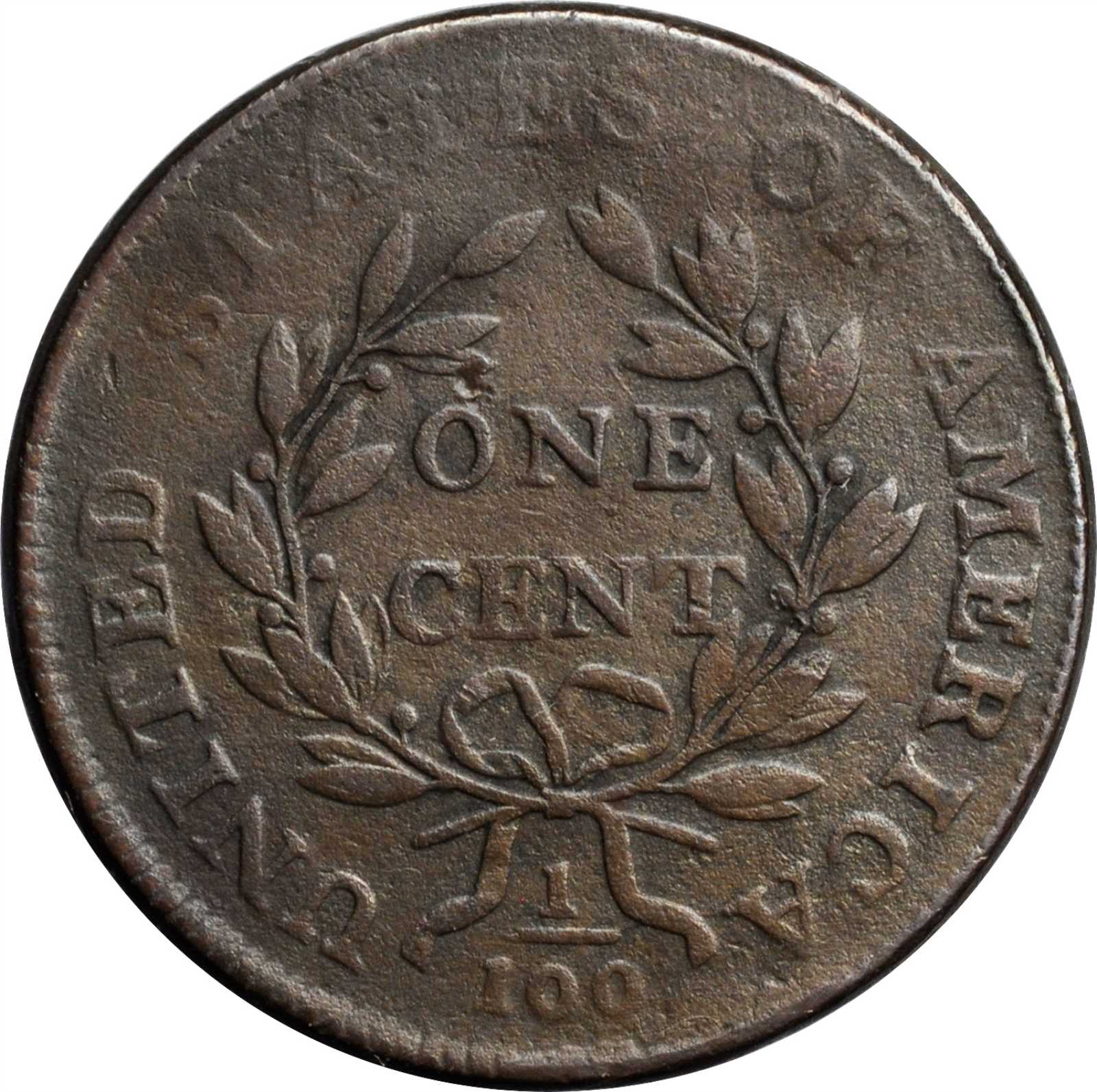 image for: 1800/79 Draped Bust Cent. S-194. Rarity-3. Style II Hair. VF-30, Porous, Cleaned.