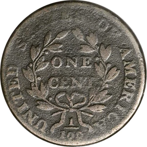 image for: 1800 Draped Bust Cent. S-205. Rarity-4. VG-10, Porous.