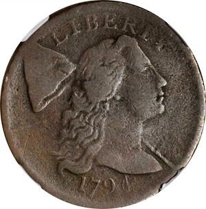 image for: 1794 Liberty Cap Cent. S-56. Rarity-3. Head of 1794. Fine Details--Corrosion (NGC).