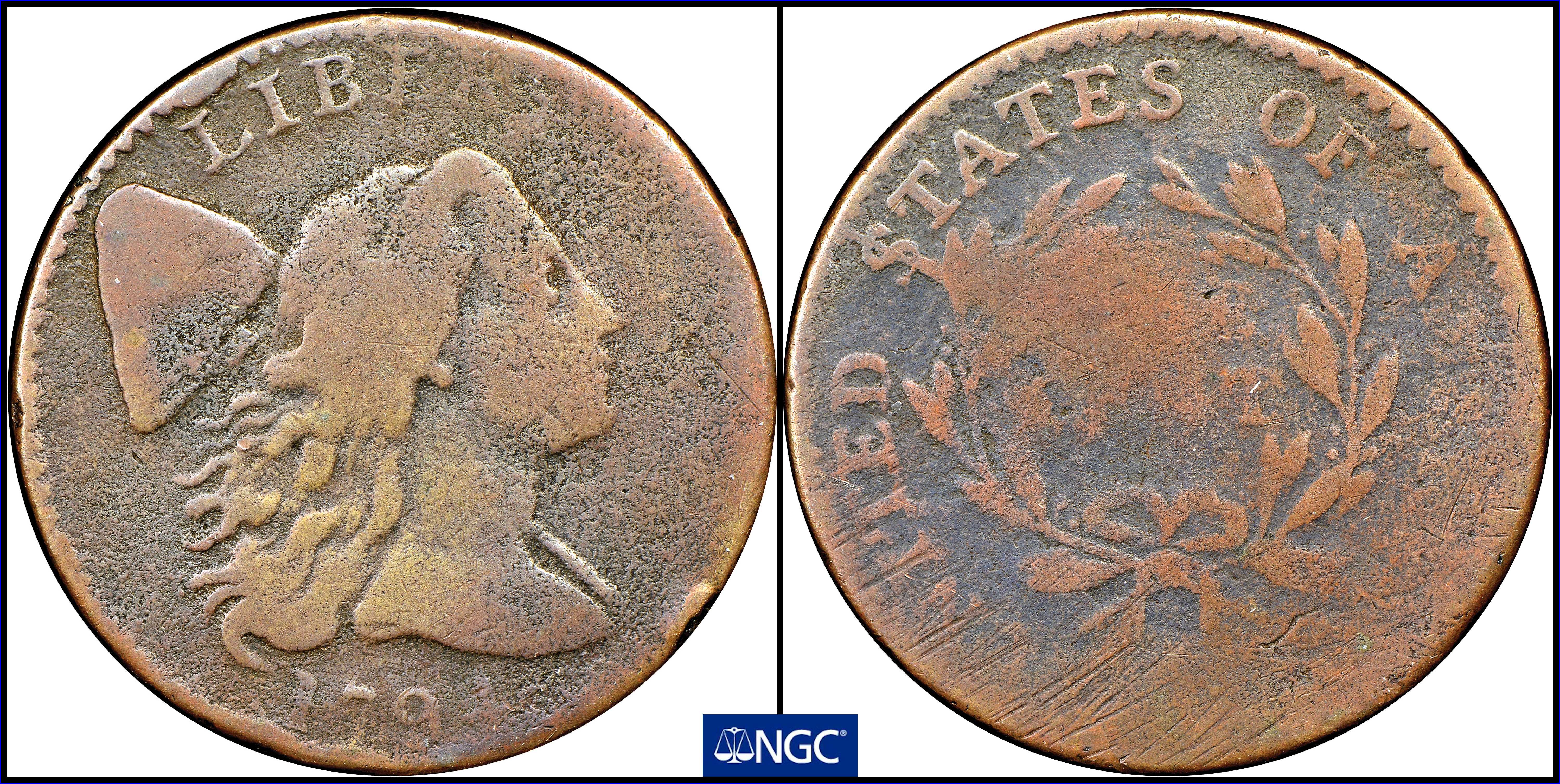 image for: 1794 Liberty Cap Cent. S-41. Rarity-3. Head of 1794. VF Details--Environmental Damage (NGC).