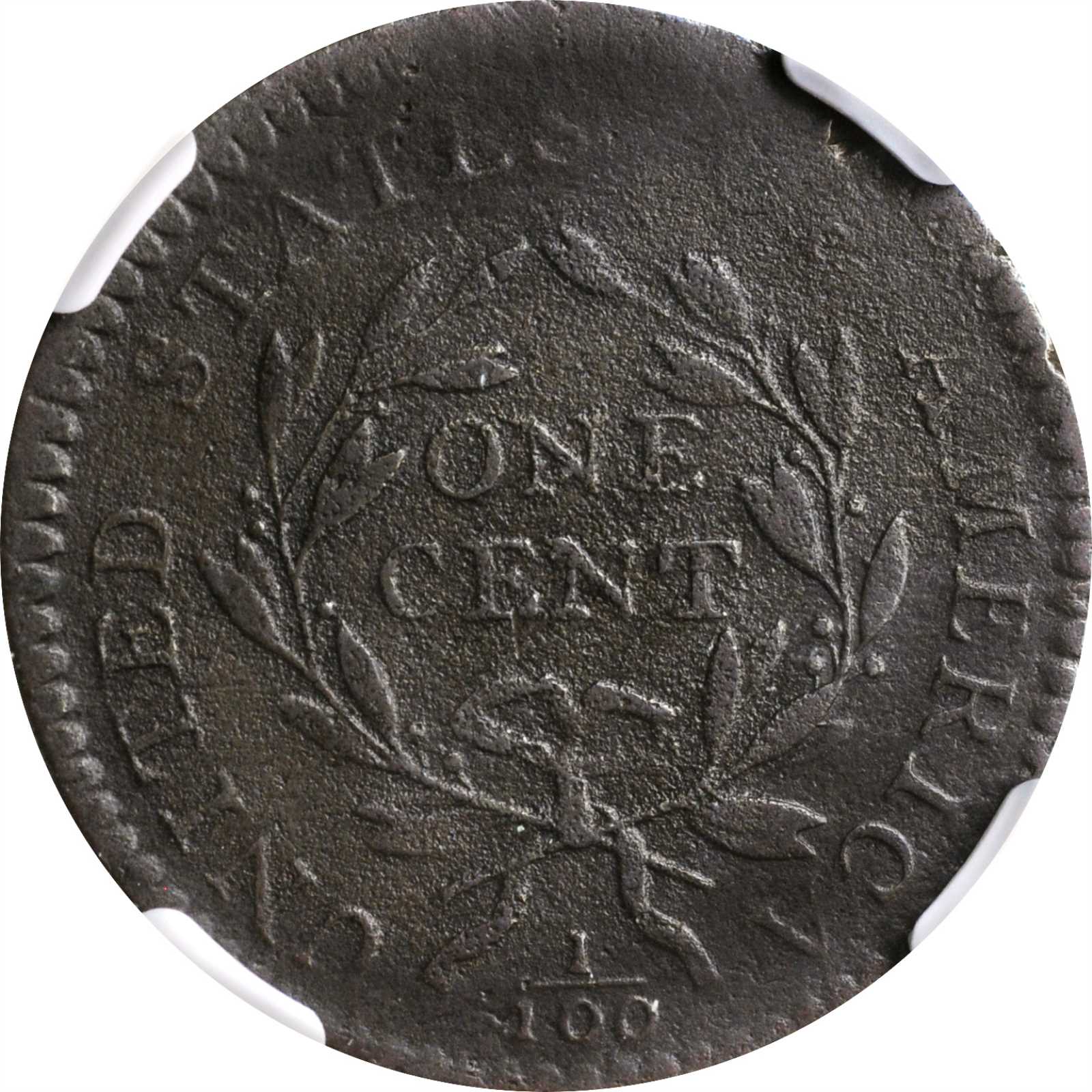 image for: 1794 Liberty Cap Cent. S-42. Rarity-4. Head of 1794. VF Details--Corrosion, Rim Damage (NGC).