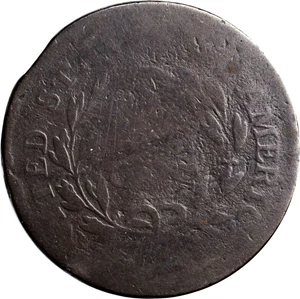 image for: 1796 Liberty Cap Cent. S-89. Rarity-3. Good-4.