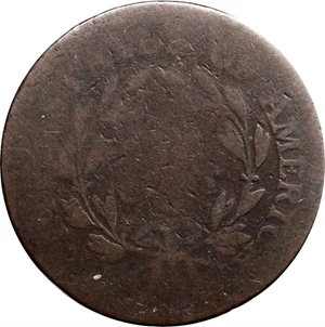 image for: 1796 Liberty Cap Cent. S-88. Rarity-4. Good-4.