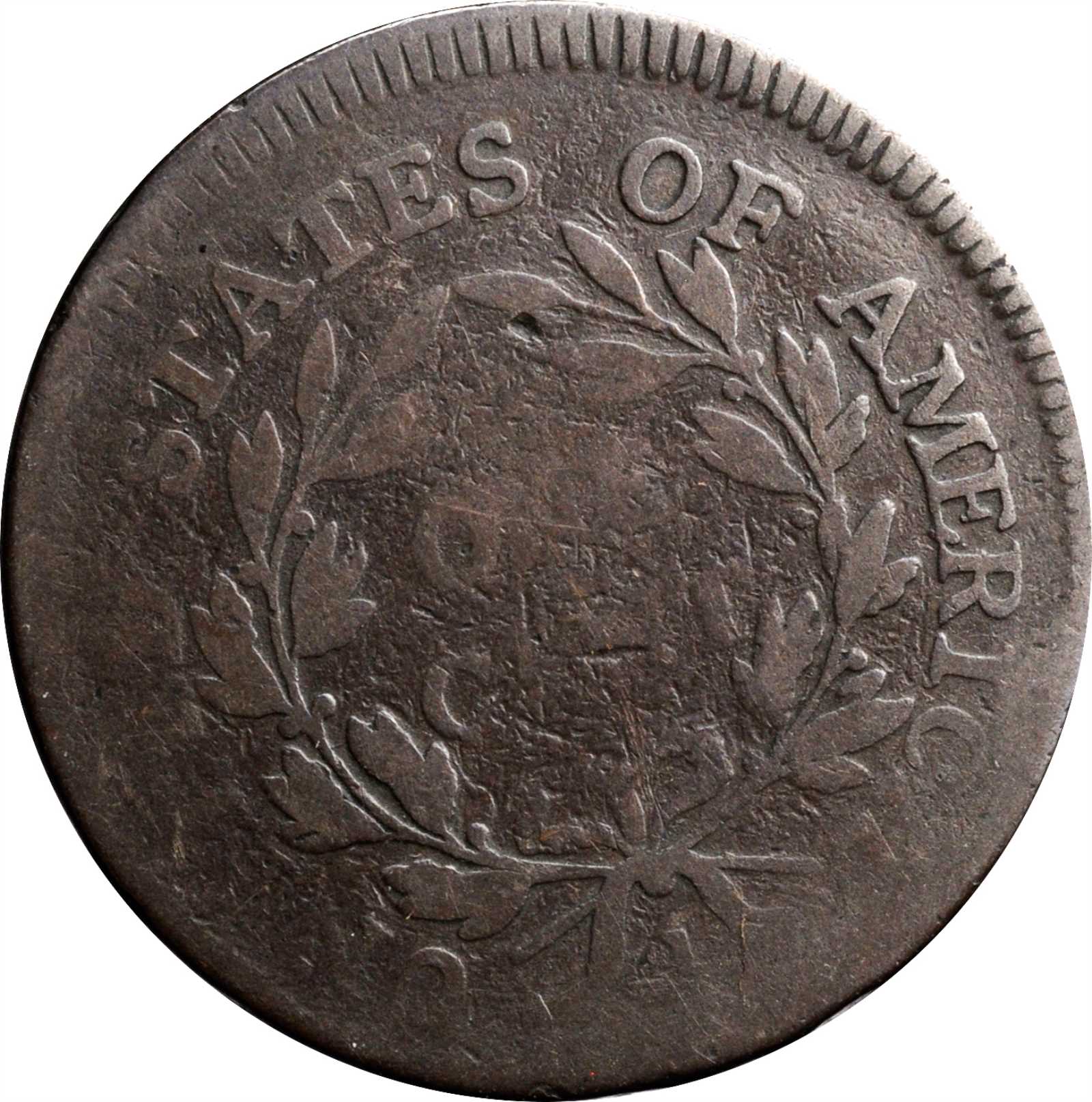 image for: 1796 Liberty Cap Cent. S-82. Rarity-5. Good-6.