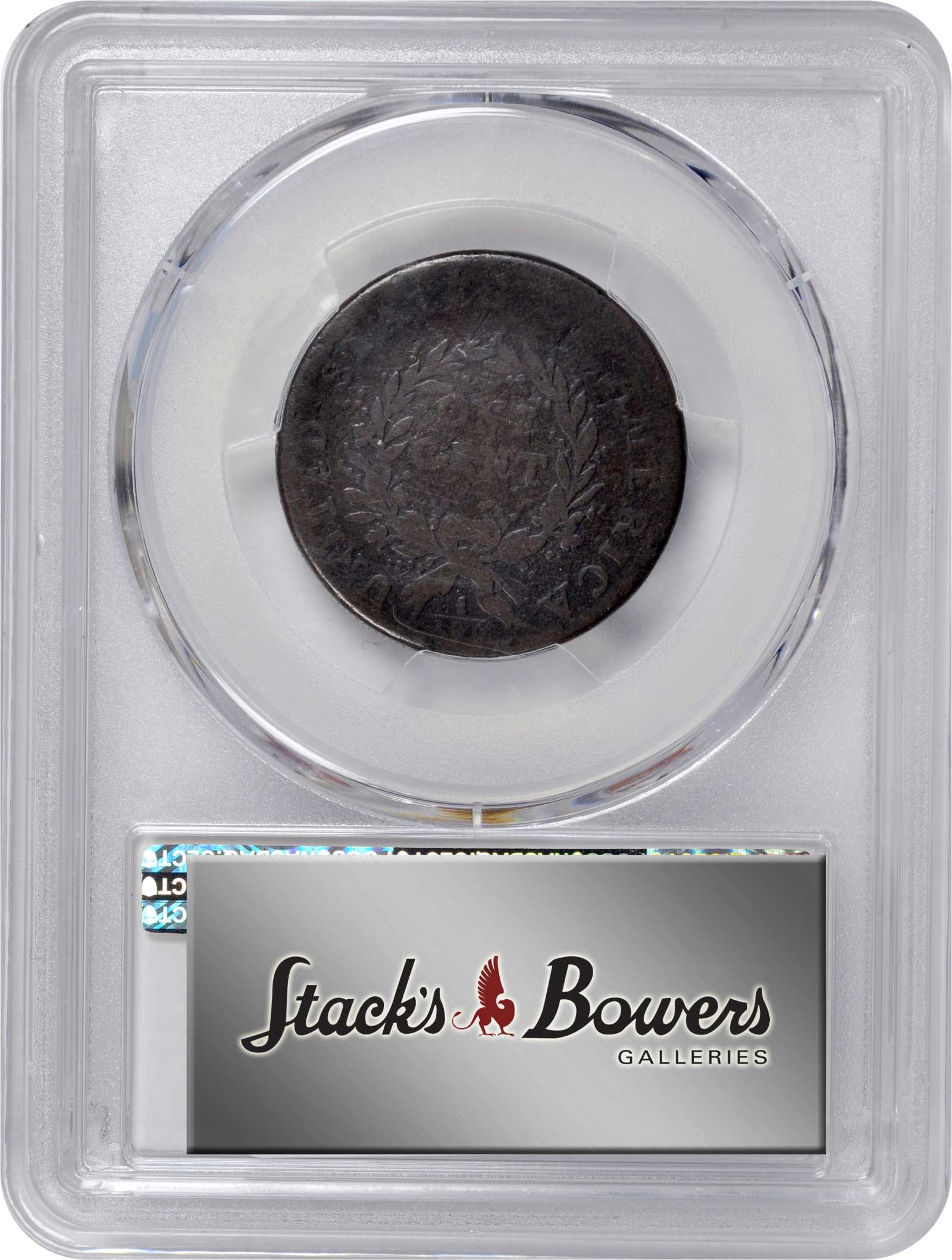 image for: 1793 Flowing Hair Cent. Wreath Reverse. S-5. Rarity-4. Vine and Bars Edge. Good Details--Planchet Flaw (PCGS).