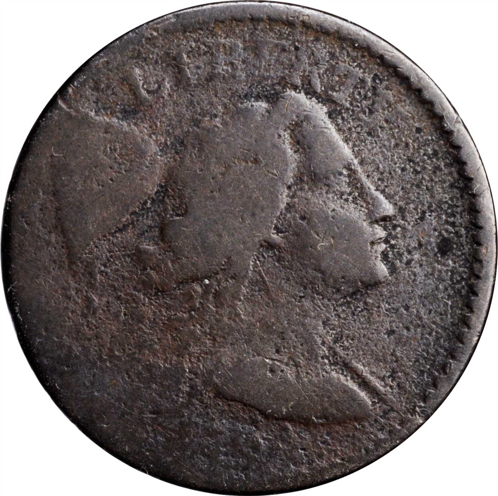 image for: 1794 Liberty Cap Cent. S-49. Rarity-2. Head of 1794. Good-4, Porous.