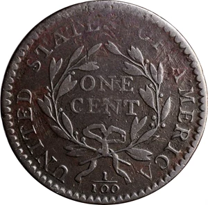 image for: 1794 Liberty Cap Cent. S-42. Rarity-4. Head of 1794. Fine-12.
