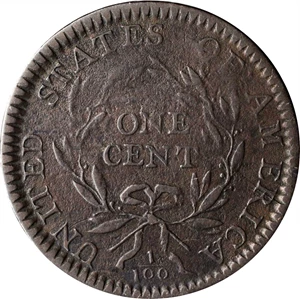 image for: 1794 Liberty Cap Cent. S-30. Rarity-1. Head of 1794. Fine-12.