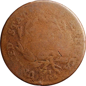 image for: 1794 Liberty Cap Cent. S-28. Rarity-2. Head of 1794. Good-6, Porous, Bent.