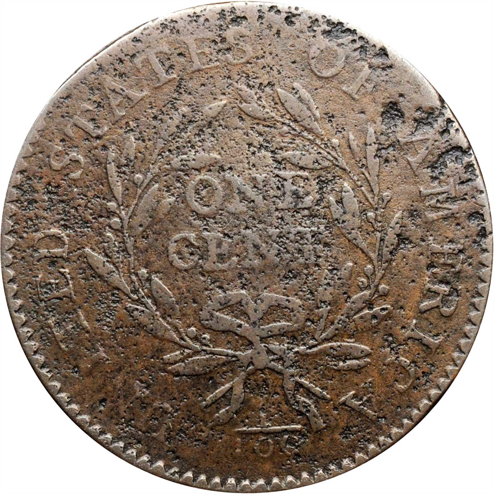 image for: 1794 Liberty Cap Cent. S-23. Rarity-4+. Head of 1794. Fine-12, Pitting.
