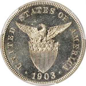 image for: 1903 Five Centavos. Proof. Unc Details--Scratch (PCGS).