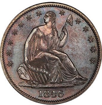 image for: 50C 1846 MEDIUM DATE. PCGS PR63