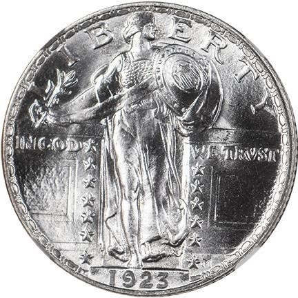 1923 Standing Liberty Quarter Mint State (MS) Pricing Guide