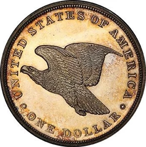 image for: $1 1839 J-104. RESTRIKE. PCGS PR63+