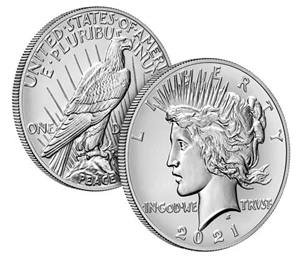 image for: Peace 2021 Uncirculated Silver Dollar