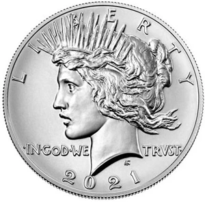 image for: Peace 2021 Uncirculated Silver Dollar