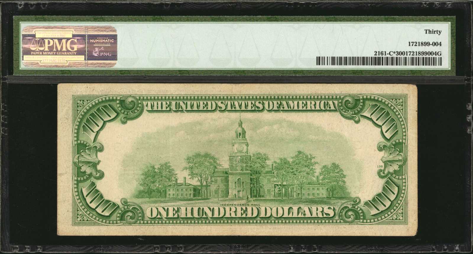 image for: Fr. 2161-C*. 1950D $100  Federal Reserve Star Note. Philadelphia. PMG Very Fine 30.