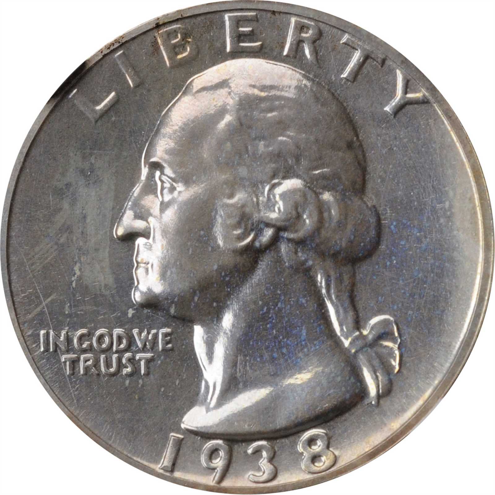 1938 Washington Quarter. Proof-62 (NGC).
