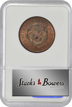 image for: 1816 Matron Head Cent. N-2. Rarity-1. MS-64 RB (NGC).