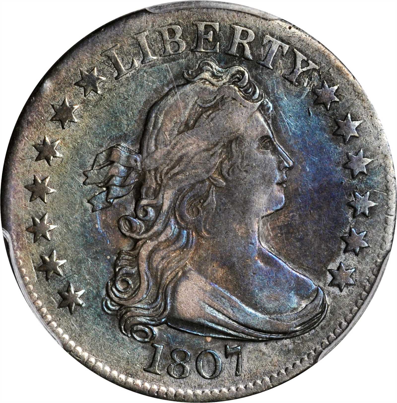1807 Draped Bust Quarter. B-1. Rarity-2. EF-45+ (PCGS).