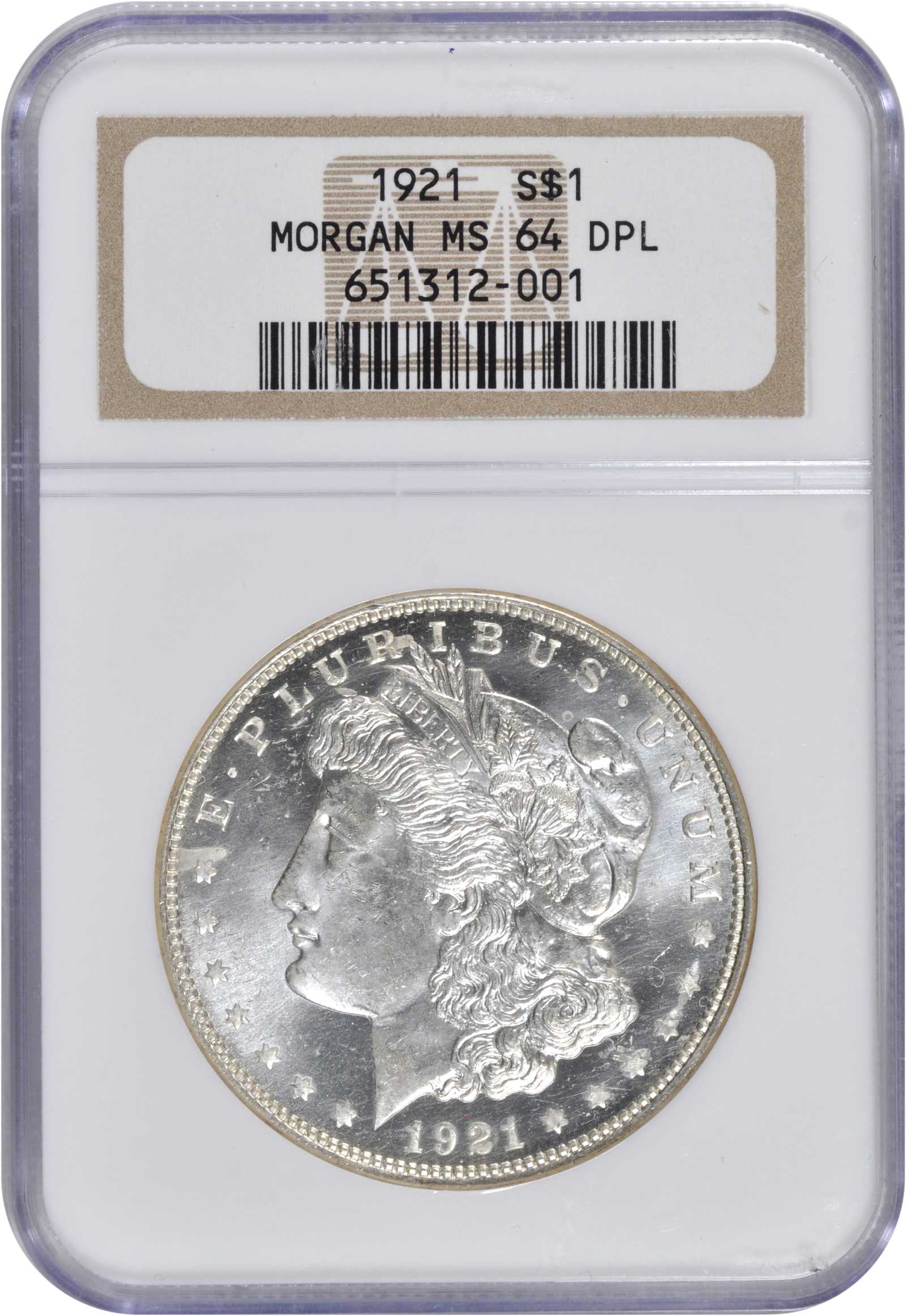 1921 $1  Morgan MS DMPL MS64 DMPL thumbnail 14
