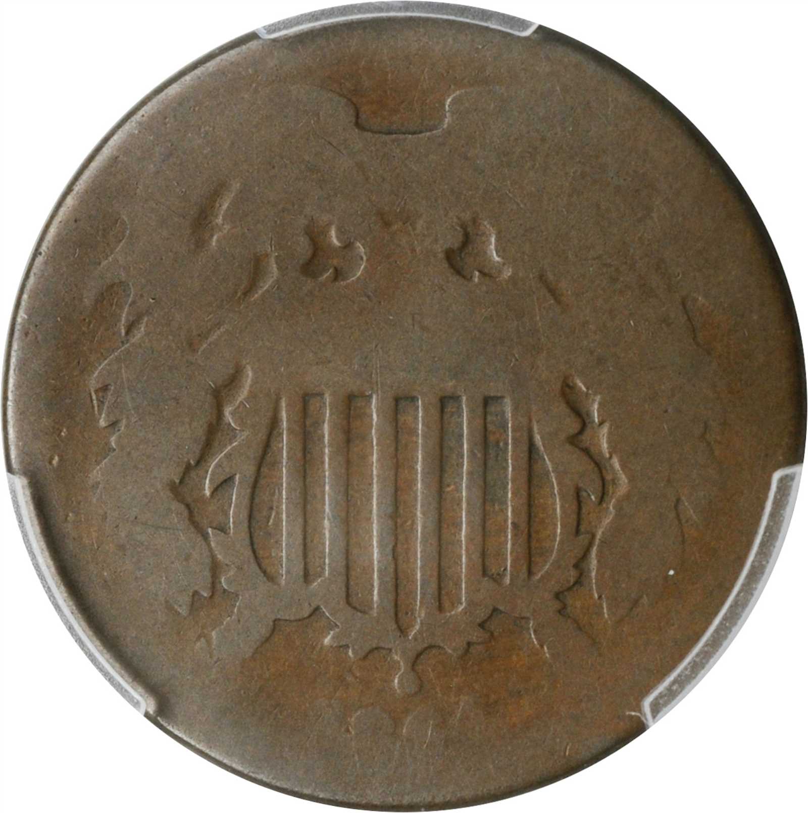 1864 Two-Cent Piece. Large Motto. Poor-1 (PCGS).