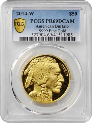 image for: 2014-W One-Ounce Gold Buffalo. Proof-69 Deep Cameo (PCGS).