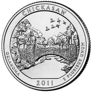 image for: 2011-P Chickasaw 25c MS (505149)