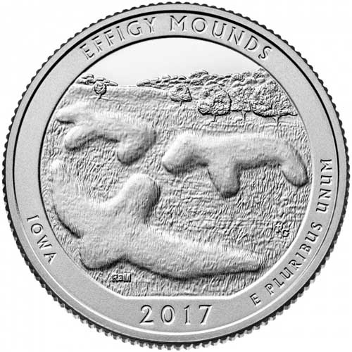 2017 D America the Beautiful Quarter Effigy Mounds Coin Pricing